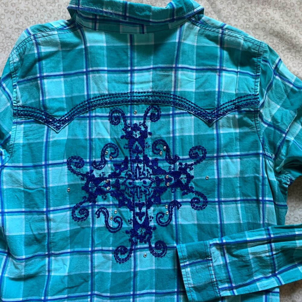 Rock 47 Long Live Cowgirls Western Blouse– XL